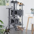 54-70 in Cat Tree Tower with Double Condos - Dark Gray, 54in