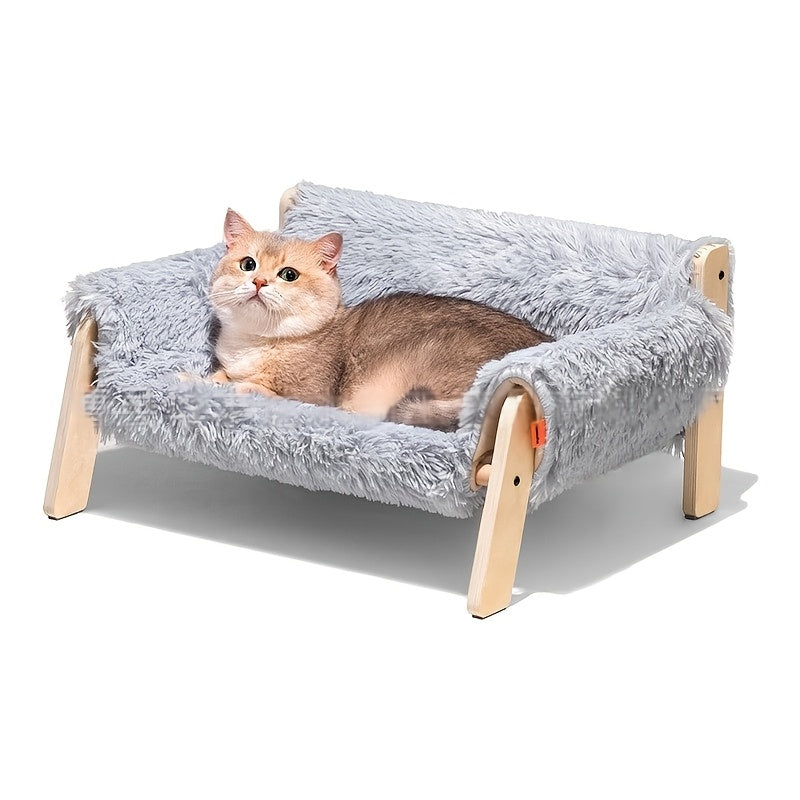Elevated Wooden Cat Sofa Bed