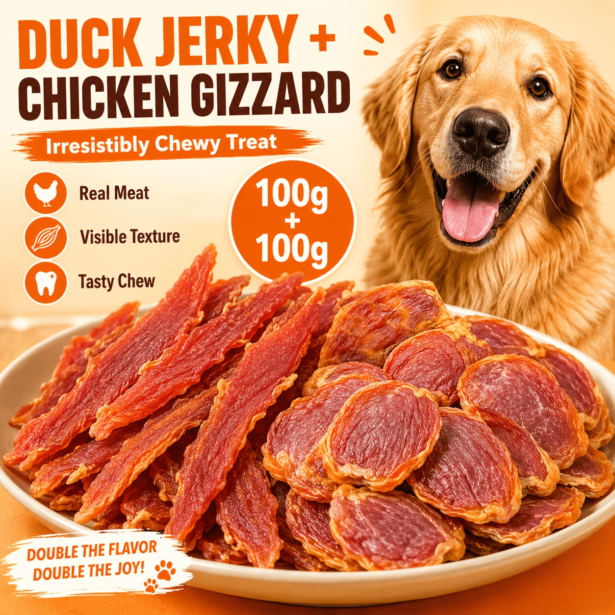 Mixed Jerky Dog Training Treat Variety Pack - 200g Chicken