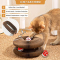 1/2-Pack Expandable Cat Scratcher with Ball Track