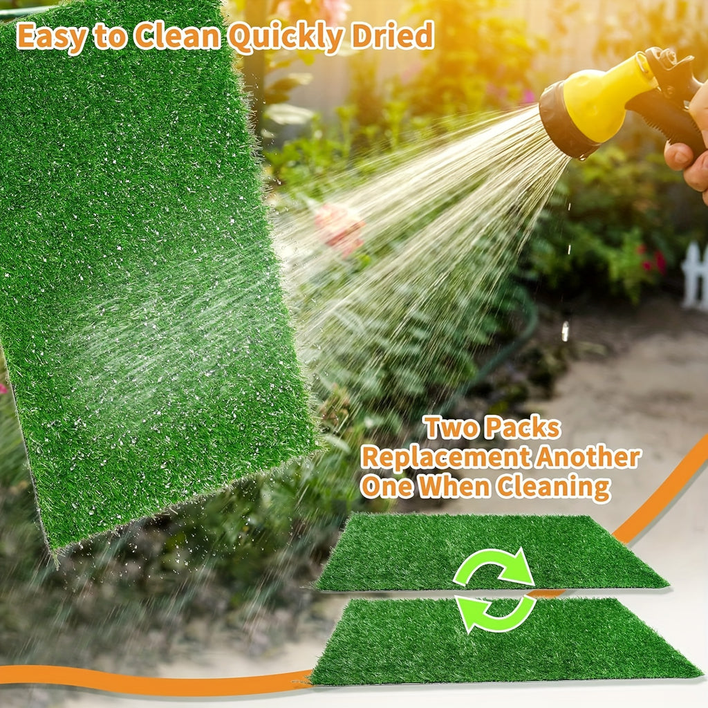 24.4 x 39 in Artificial Grass Dog Potty Pad