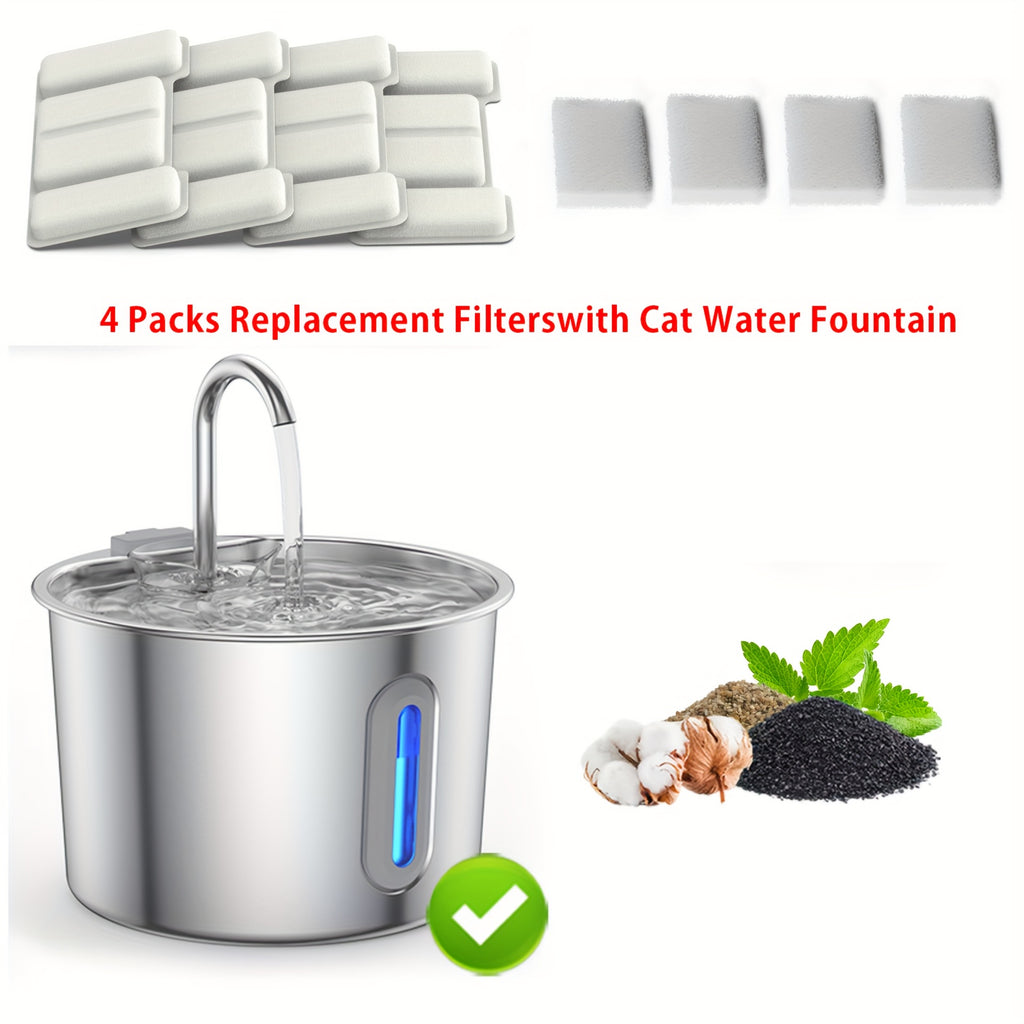 74 oz Stainless Steel Pet Water Fountain - Dispenser