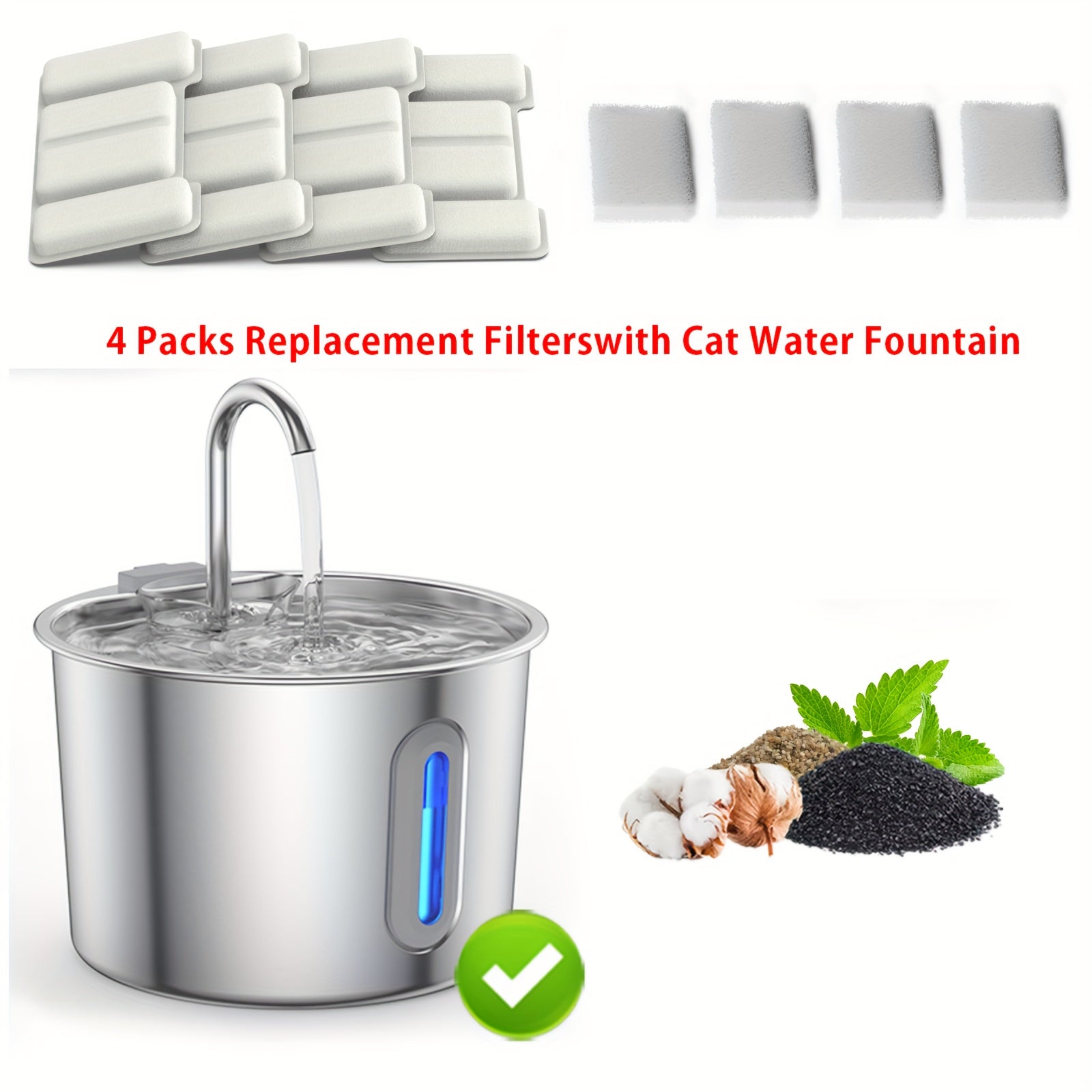 74 oz Stainless Steel Pet Water Fountain - Dispenser