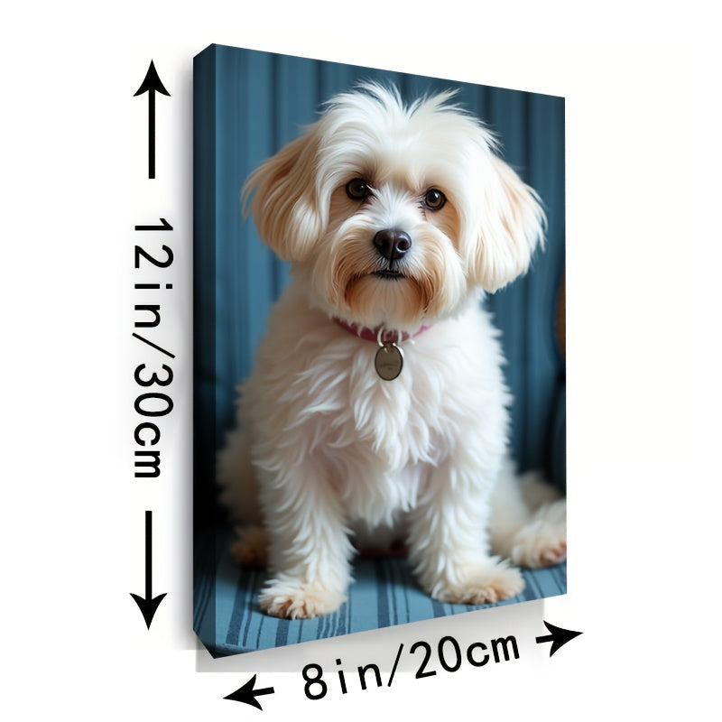 Personalized Colorful Dog Portrait Canvas - 24*24*1.2in