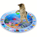 Interactive Cat Water Play Mat with Floating Fish