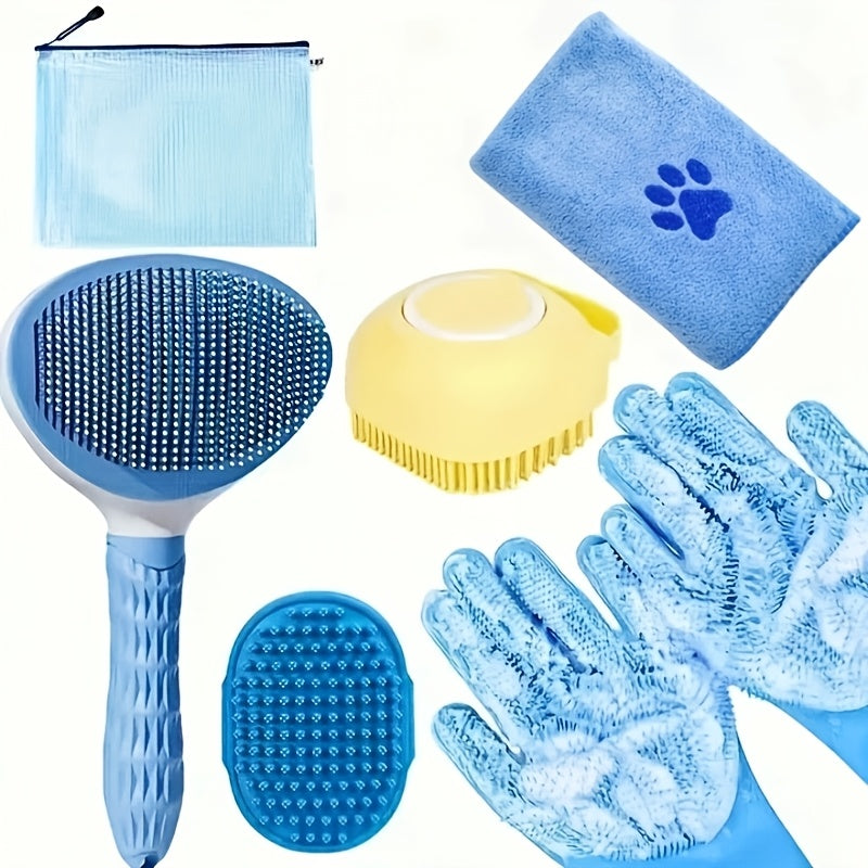 6-Piece Dog Grooming Kit - Pink 1 Set