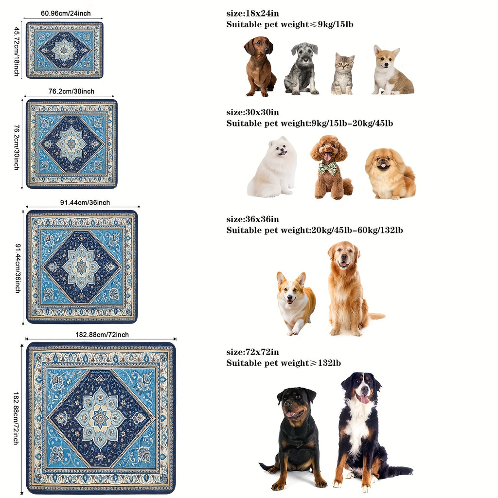 Washable Reusable Dog Training Pads - MiddleEastern, 36*36 inch-2 pack