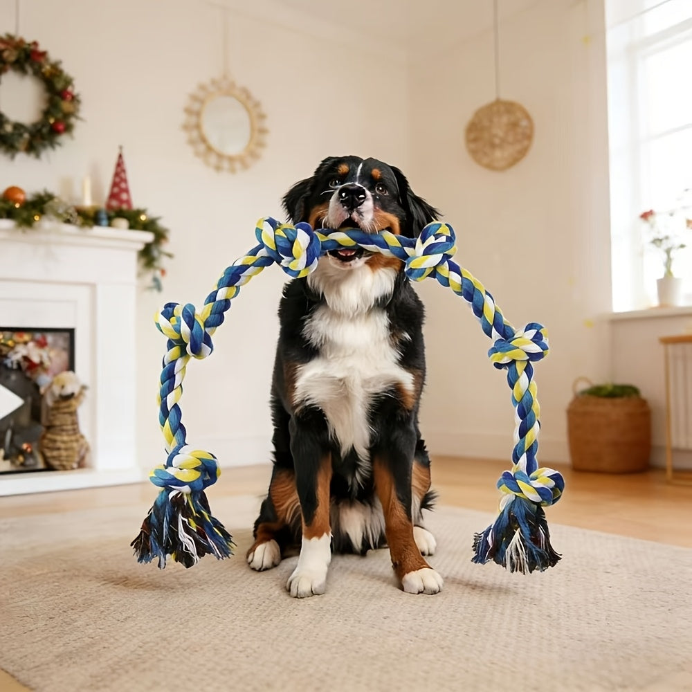 6-Section Heavy-Duty Dog Tug Chew Toy