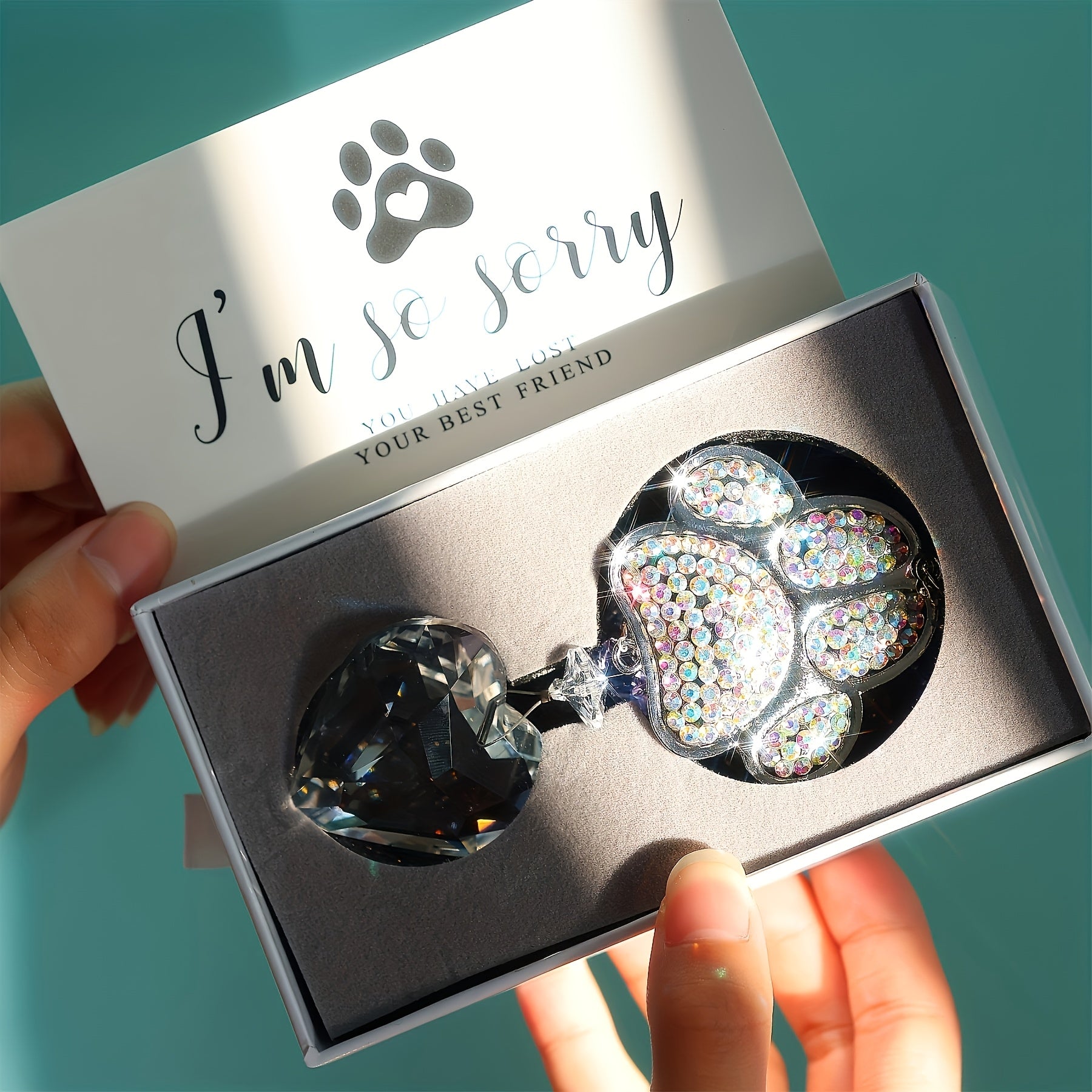 Pet Memorial Crystal Rainbow Suncatcher