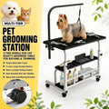 Pet Grooming Station and Tool Organizer - #Ivory#, Top-level operation - [Salon-level pet styling operation platform]