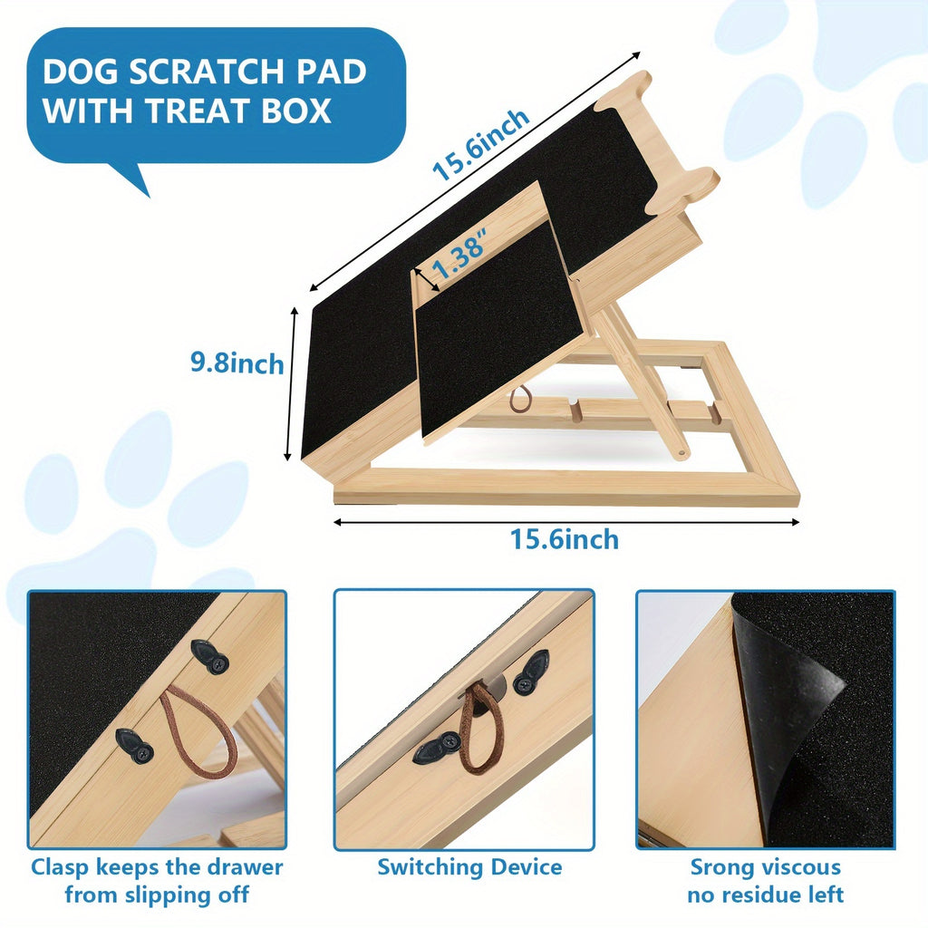 2-in-1 Dog Nail Scratch Board with Hand File