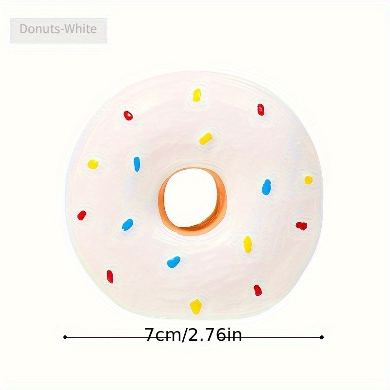 Squeaky Donut Dog Toy - Yellow Donut