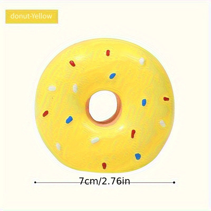Squeaky Donut Dog Toy - Pink Donut