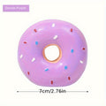 Squeaky Donut Dog Toy - White Donut