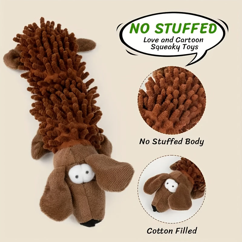 6-Piece Plush Squeaky Dog Toy Set