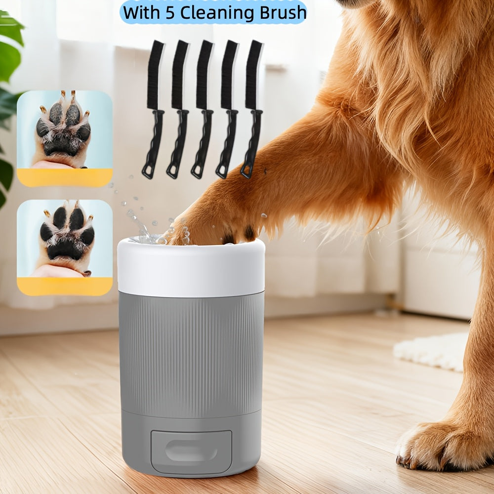 Portable Pet Paw Washer Cup - Fashion Orange