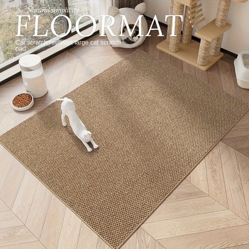 Multi-Use Pet Scratching and Feeding Mat - Brown pineapple ring, 23.62 inches*35.43 inches