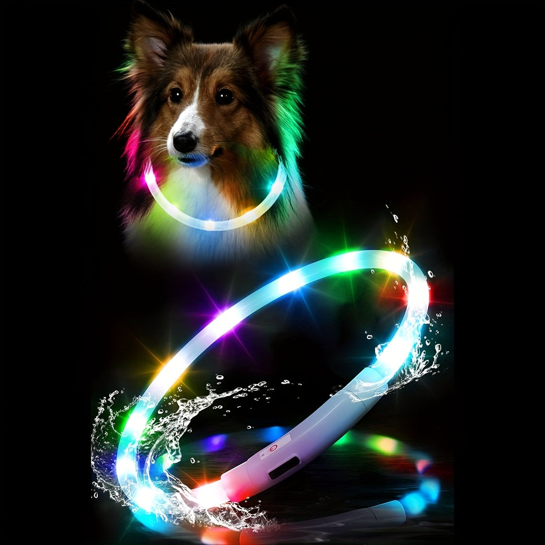 USB Rechargeable LED Dog Safety Collar