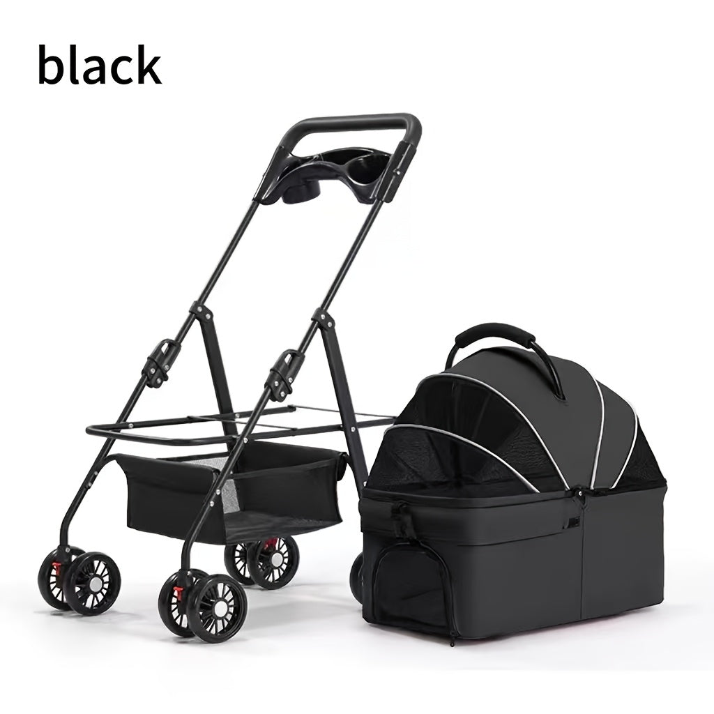 3-in-1 Foldable Luxury Pet Stroller