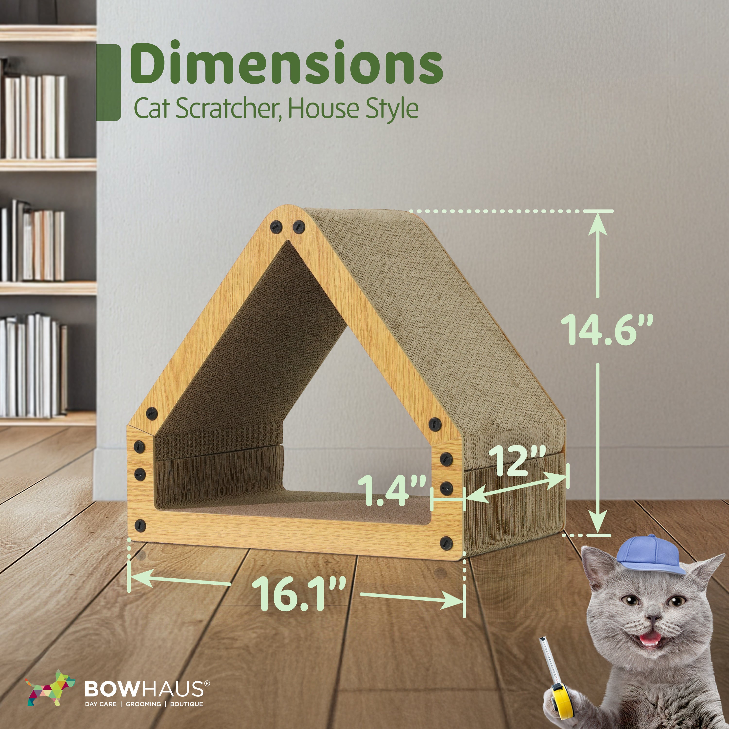 Reversible Cat Scratcher Lounger - White