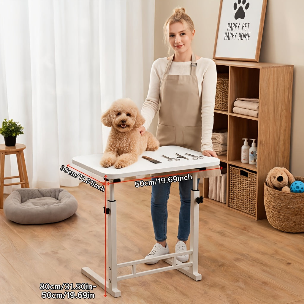 Pet Grooming Station and Tool Organizer - #Ivory#, Three-layer cosmetic trolley [American light luxury pet beauty care contro