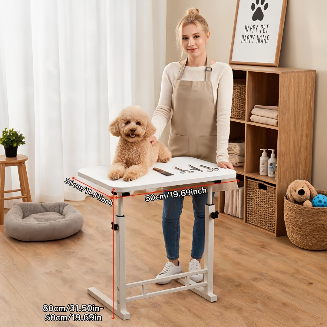 Pet Grooming Station and Tool Organizer - #Ivory#, Three-layer cosmetic trolley [American light luxury pet beauty care contro