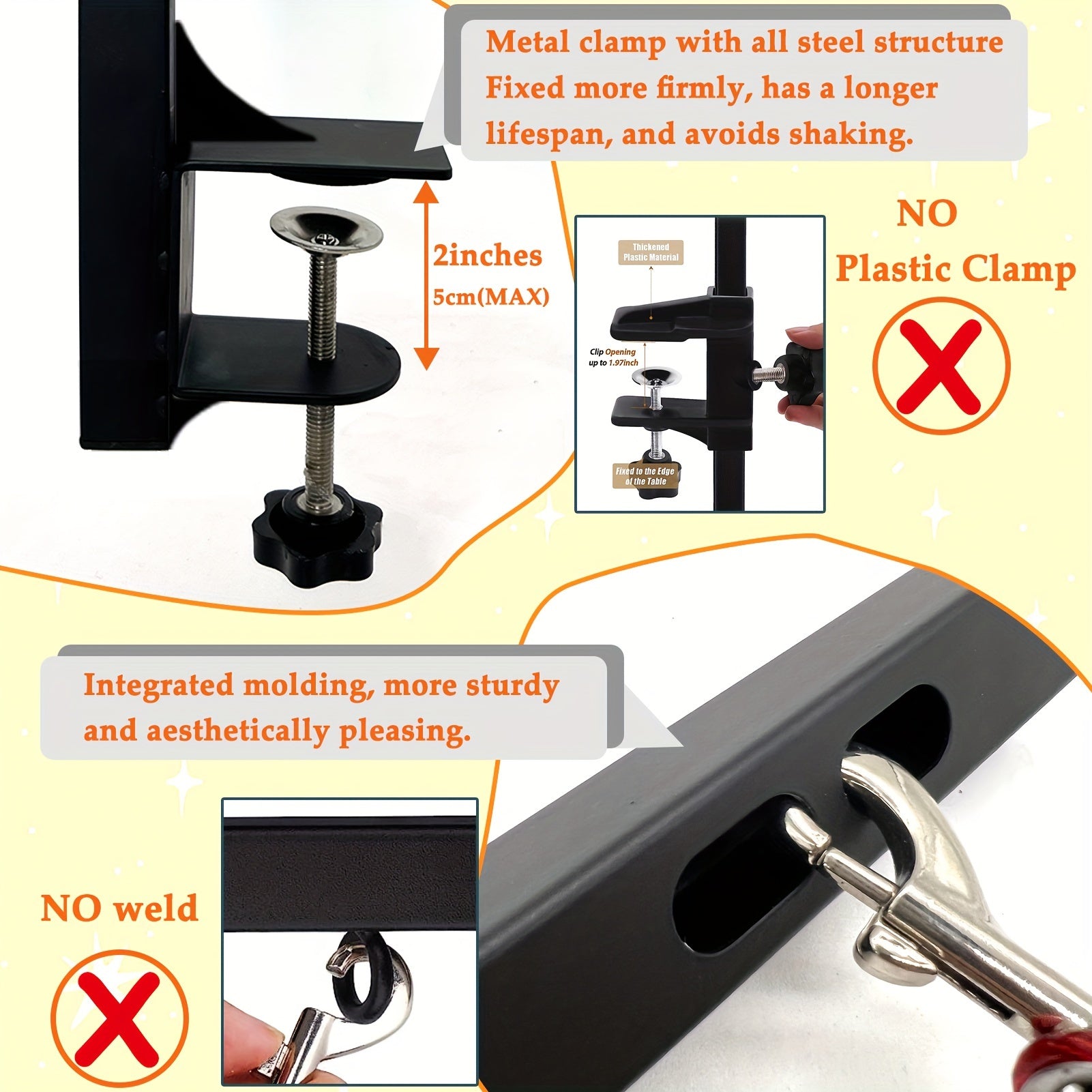 36 in Adjustable Dog Grooming Arm with Clamp