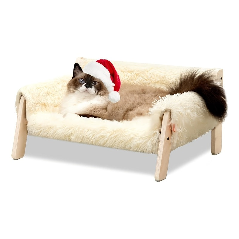 Elevated Wooden Cat Sofa Bed