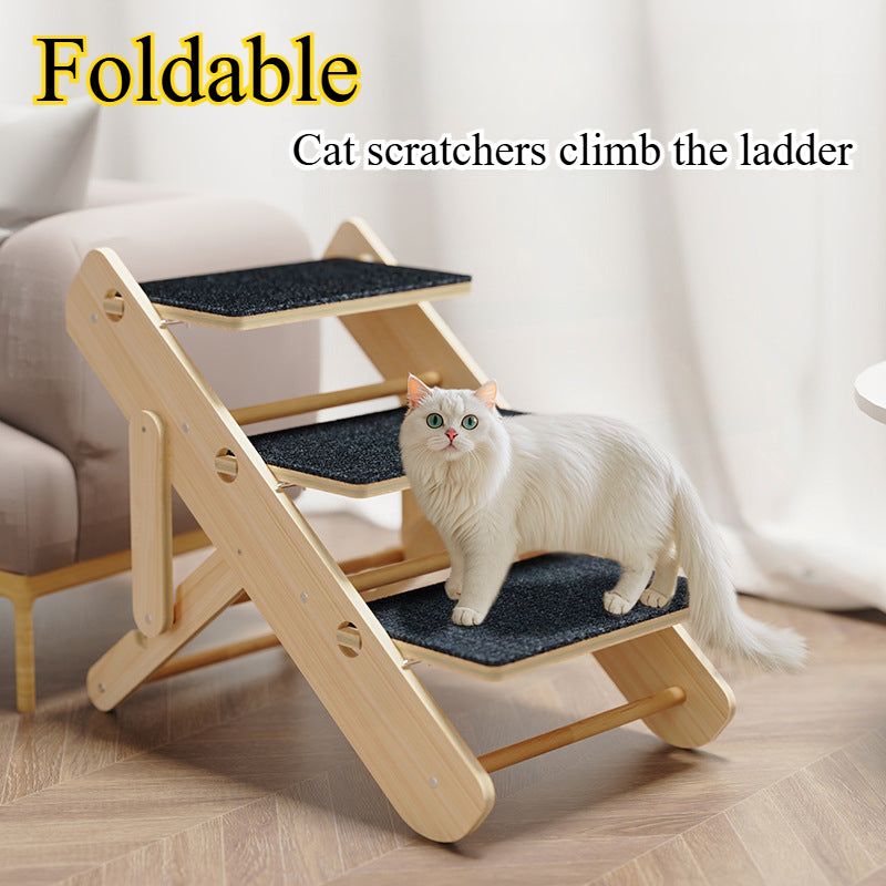 Foldable Adjustable Pet Ramp and Steps