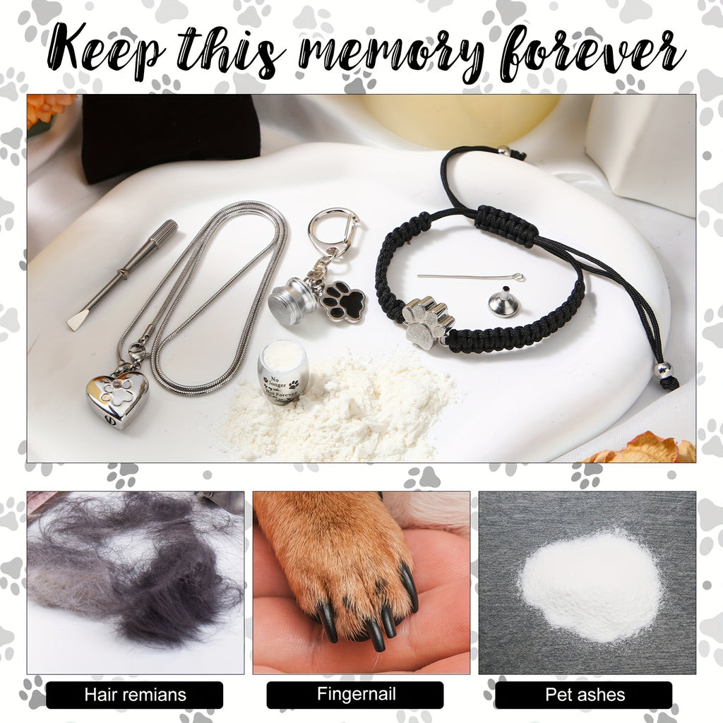 3-Piece Pet Cremation Jewelry Set