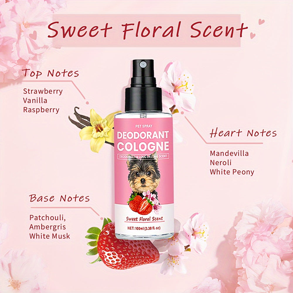 4.2 oz Pet Deodorizing Cologne - SWEET FLORAL SCENT