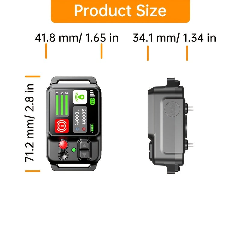 Rechargeable GPS Wireless Dog Fence System - Orange, One-size