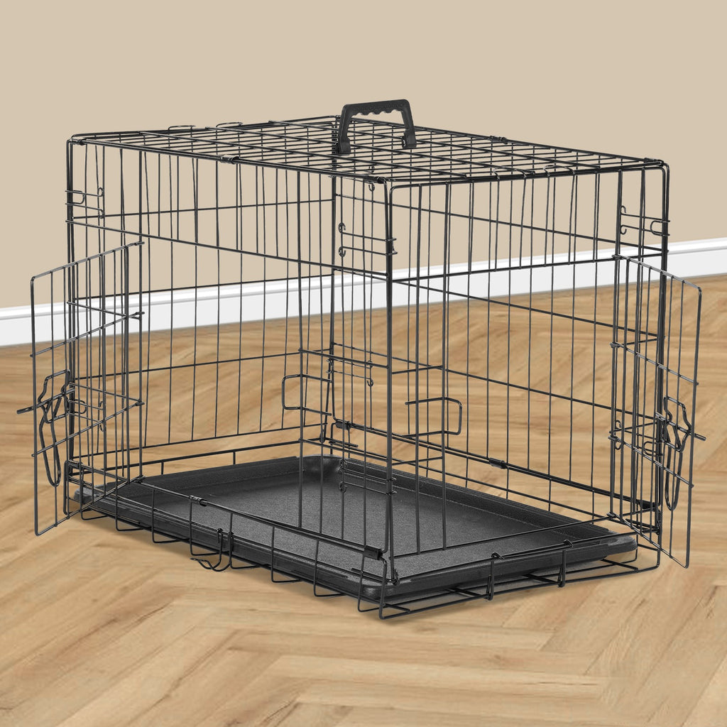 Folding Wire Dog Crate with Removable Tray