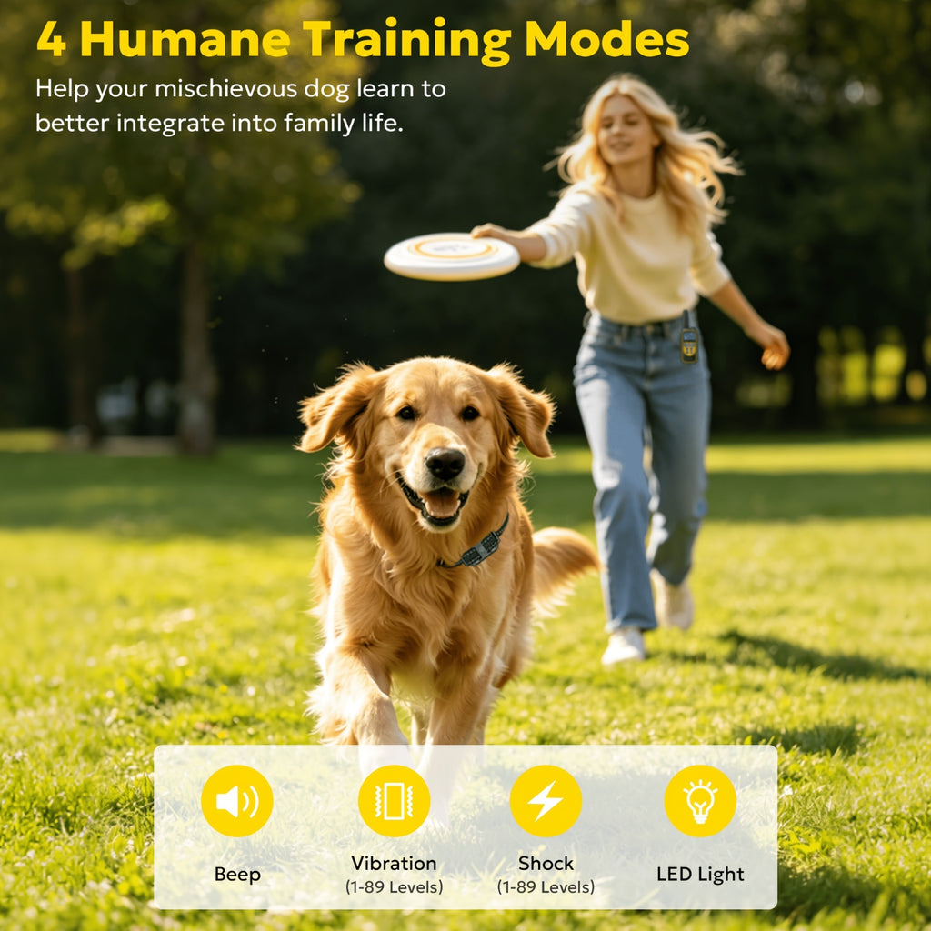 Remote Dog Training Collar with LED and 3 Modes