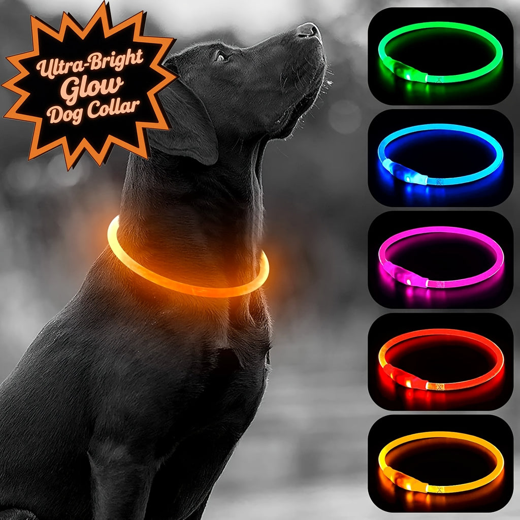 USB Rechargeable LED Dog Safety Collar