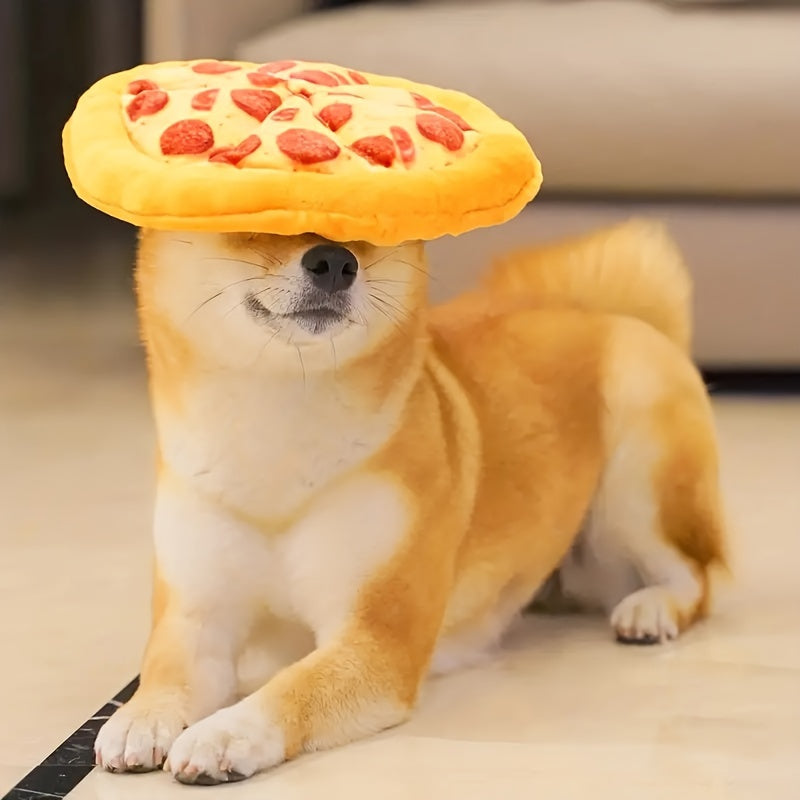 Squeaky Pepperoni Pizza Dog Toy