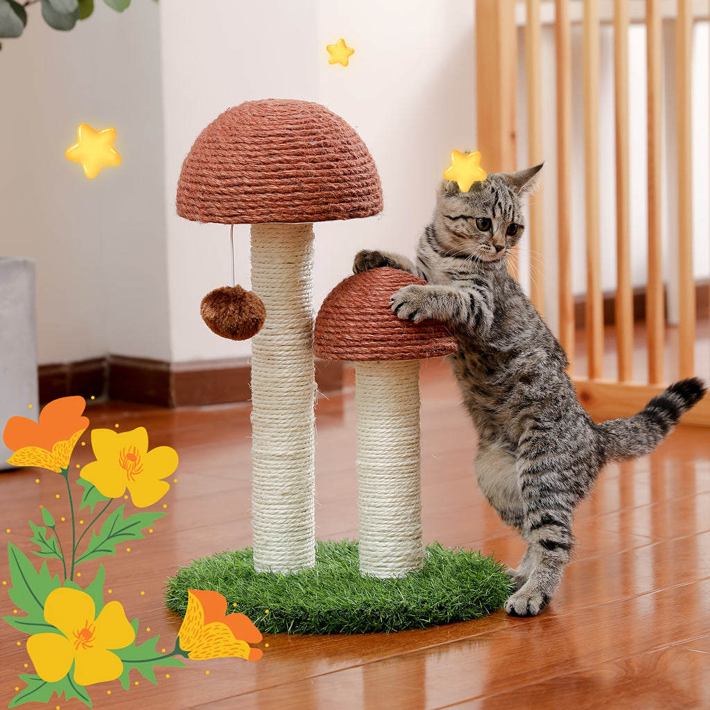 18.9/32 in Cat Scratching Post Tower - Black