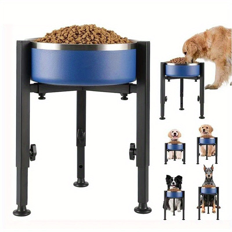 Adjustable Elevated Dog Bowl Stand - Dog bowl holder
