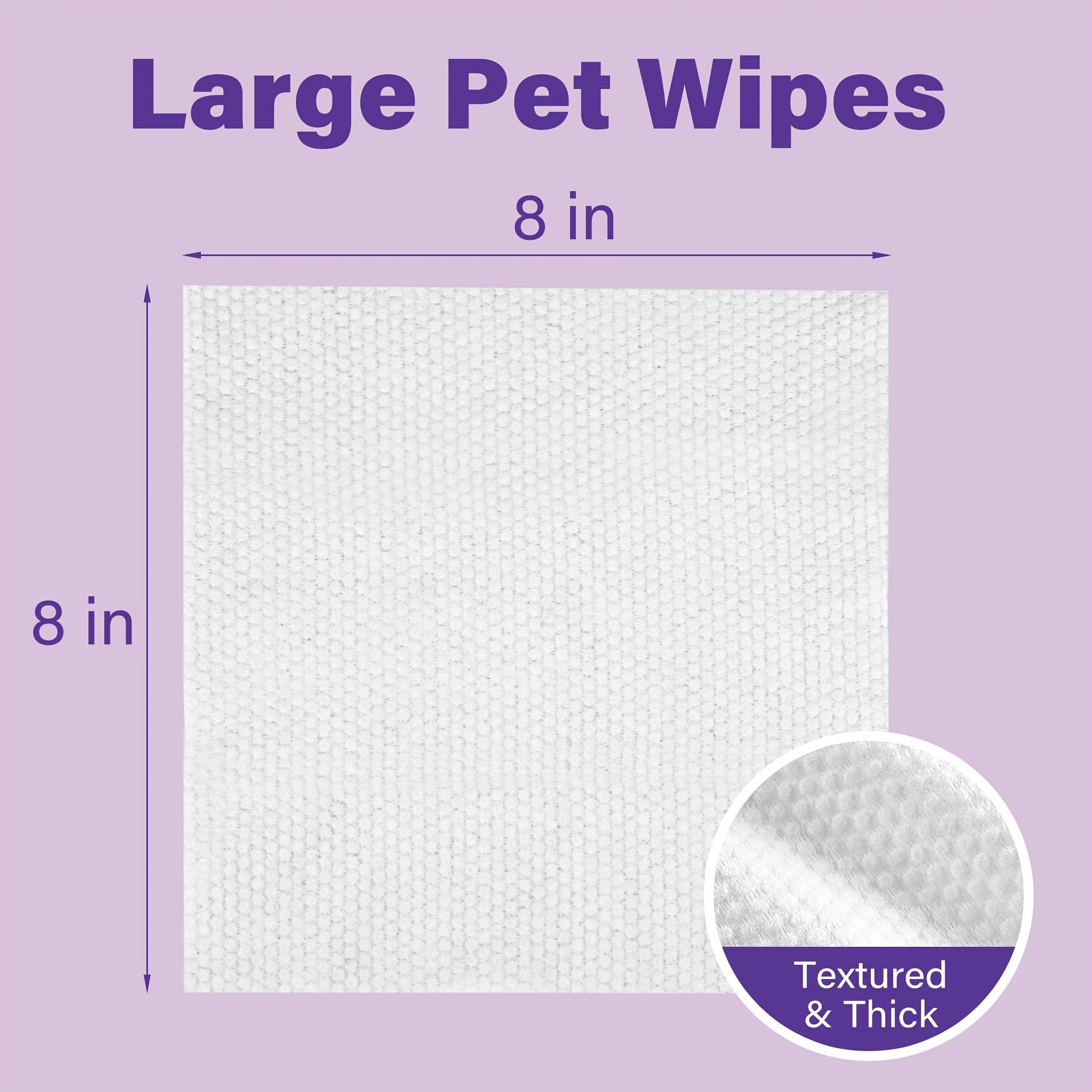 400-Count Lavender Pet Grooming Wipes - 1-Pack (100 Count)