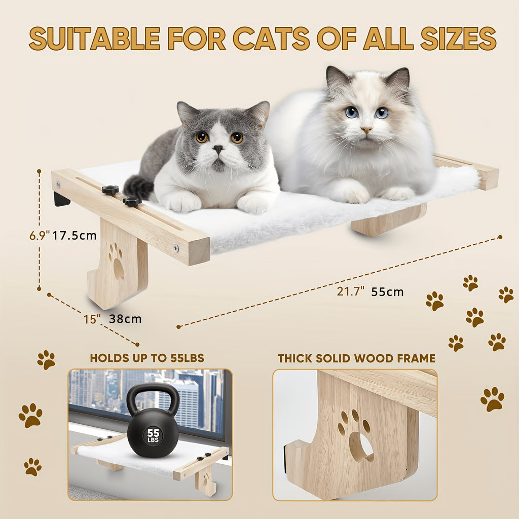 Adjustable Cat Window Perch Hammock